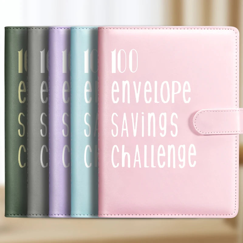 100 Envelope Challenge Binder Save Savings Challenges Loose-Leaf Binder Budget Binder With Cash Envelopes Money Organizer System