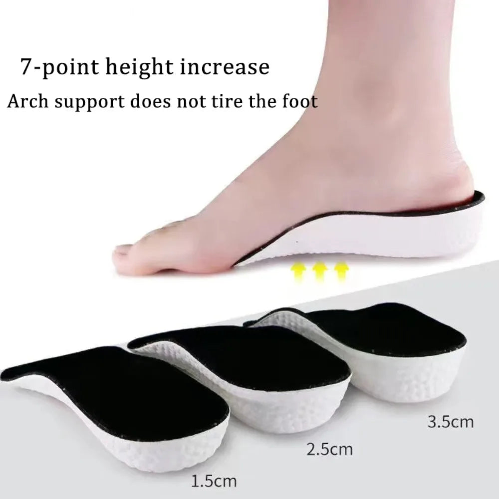 New Breathable Invisible height Insole Convenient to Use Arch support Half Insole Durable Orthopedic Foot Sole Pad for Men Women