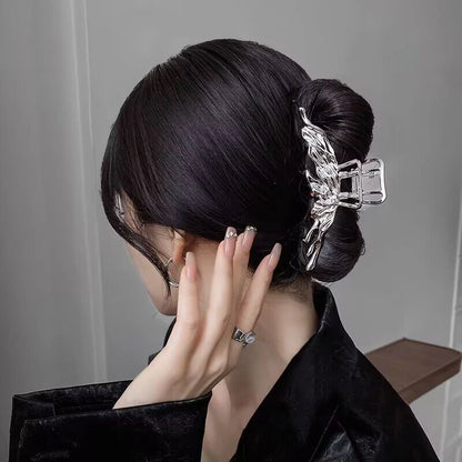 2025 New Vintage Ribbon Bow Hair Claws Exquisite Metal Hair Clip Clasp Hairpins For Women Hair Accessories Barrettes Shark Clips