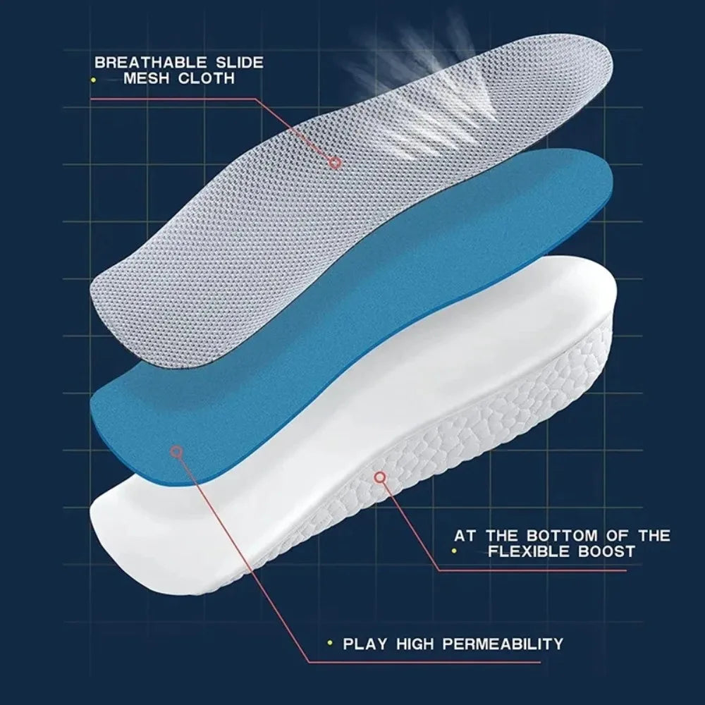 New Breathable Invisible height Insole Convenient to Use Arch support Half Insole Durable Orthopedic Foot Sole Pad for Men Women